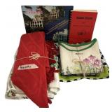 VTG Cookbooks, Aprons, Tablecloths