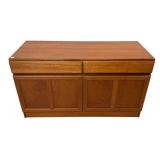 McIntosh Kelvin Teak 2-door teak sideboard 27'h.,