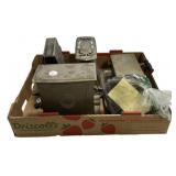 Antique Waffle Iron and Toasters