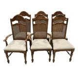 6 Pressed Oak Dining Chairs