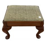 Mahogany Queen Anne Stool 12'h