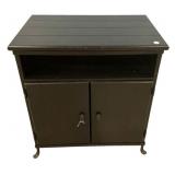 Modern Black TV Media Cabinet