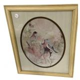 Barbara Waldon Bird Framed Print 23'h, 18'w
