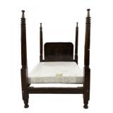Antique American Empire Four Poster Bed 55'