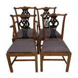 Four Chippendale Style Dining Chairs