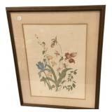 29'h., 23'w Signed Moparl Floral Design 137/750