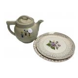 Pitcher and Plates