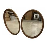 37' Pair of Oval Mirrors