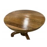 VTG Round Oak Pedestal Table