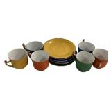 Gold Castle Japan Cups and Saucers