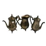 Three Silver Plate Pitchers