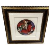 Linda Le Kniff Embellish Serigraph on Board 27"h.