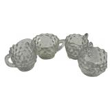 Fostoria American Clear Creamers and Sugars