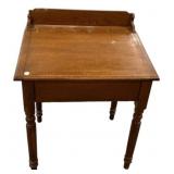 Turn of Century antique oak slant top school desk