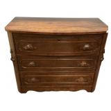 1870s Victorian Walnut Chest of Drawers 34"h., 41