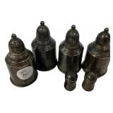 Six Weighted Sterling Shakers