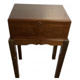 Hong Kong Mahogany Box on Stand 21"h., 13"w