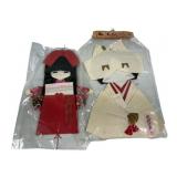VTG Japanese washi paper dolls