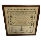 Alpha Bet Sampler 26"h., 25"w