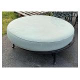 Large Aluminum Round Ottoman