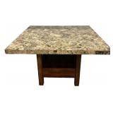 Kitchen Pedestal Table with Four Chairs