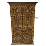 Mid 20th Century Spanish Revival Armoire 69"h., 4