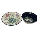 Two Gail Pittman Salad Bowls