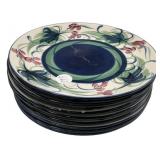Eight 10" Gail Pittman Plates