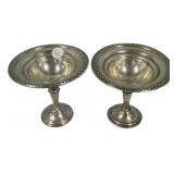 Weighted Sterling Compotes 5"