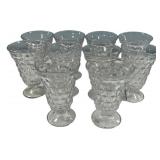 Ten 5 1/2" Fostoria American Clear Ice Tea Glasse