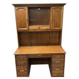 Oak Office Desk 78"h., 54"w