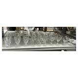 Group of Crystal Silver Rimmed Stemever