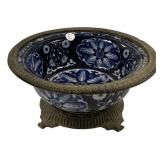 5"h., 12"dia Large Bombay Porcelain Chinoiserie