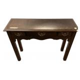 Cherry Worn Console Table 28"h., 36"w