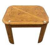 Oak Square Lamp Table