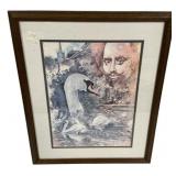 22"h., 18"w The Swans at Stratford Upon Avon Pri