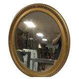 36" Gold Gilt Antique Style Oval Mirror