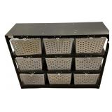 Metal Bin Organizer 30"h,. 40"w, 13"d