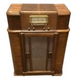 VTG Mahogany Radio Cabinet 39"h., 27"w