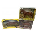Three Breyer Horses
