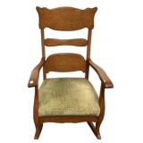 Mid Century Oak Razorblade Rocking Chair