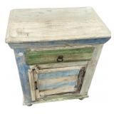 Distressed multi-color  Nightstand 29"h., 24"w