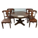 Late 20th Century Tavern Pine Pedestal Dining tabl
