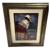 Signed J Roak Southwest Watercolor 24"h., 21"w