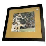 Signed Larry Singleton Watercolor LSU 33 Arkansas