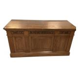 VTG Oak Church Communion Table 32"h, 63"w., 26"