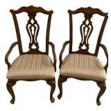 Pair of Chippendale Arm Chairs