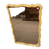 Mid Century French Provincial Dresser Hanging Mirr