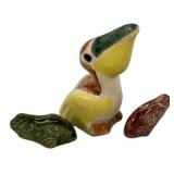 Shearwater Miniature Pelican and Two Fish 3"