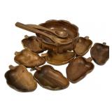 Wood Salad Set